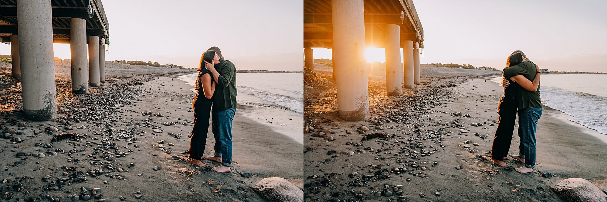 A sweet embrace at Egypt Beach in Scituate MA