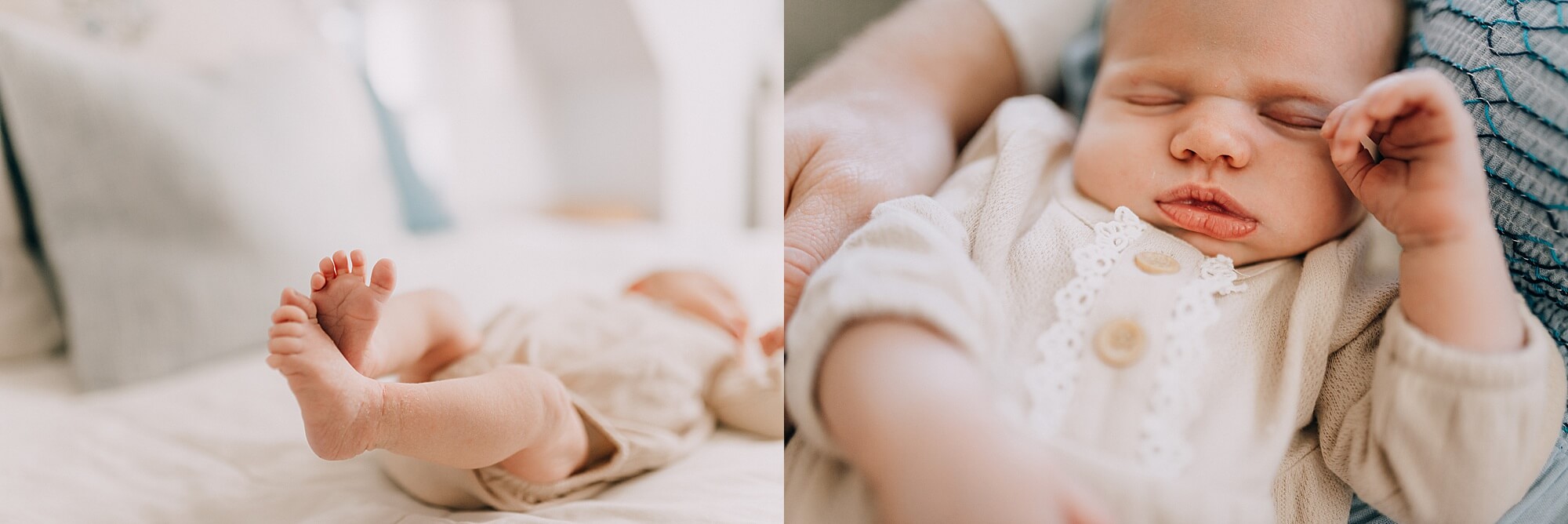 details of a sweet newborn baby girl